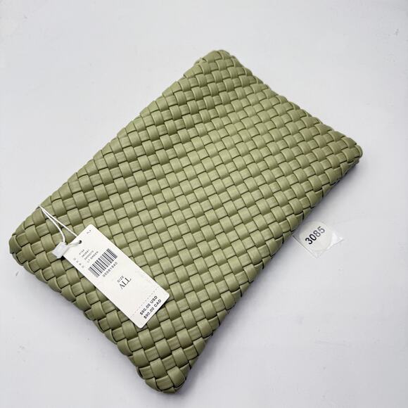 Anthropologie Melie Bianco Woven Crossbody Bag Light Green NWT - Picture 6 of 6